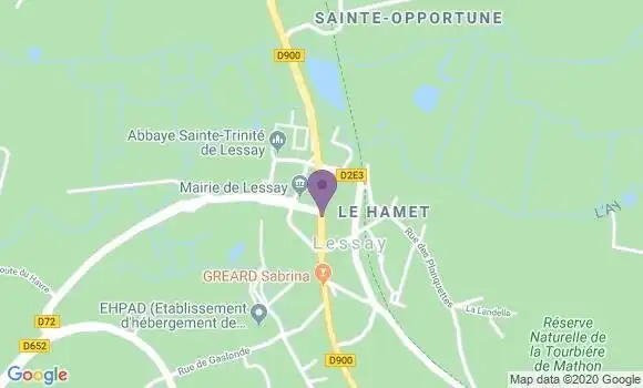 Localisation Lessay - 50430
