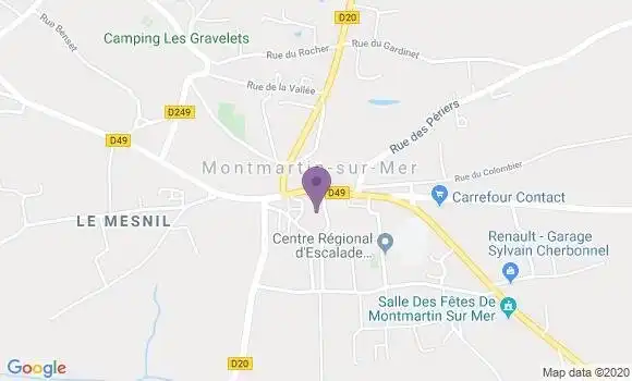 Localisation Lingreville Bp - 50660