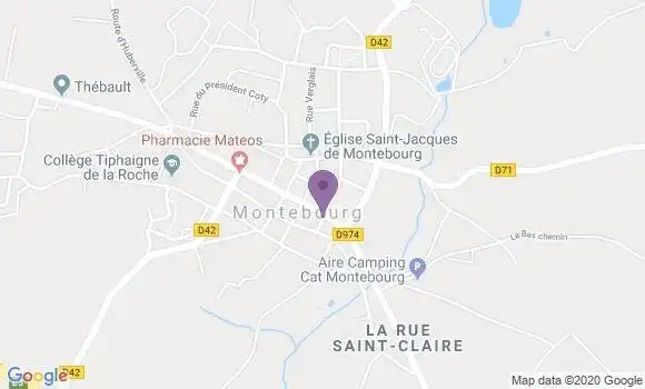 Localisation Montebourg Bp - 50310