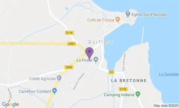 Localisation Montfarville Bp - 50760