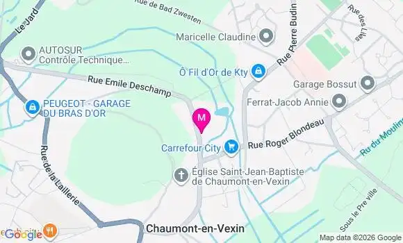 Localisation Chaumont en Vexin - 60240