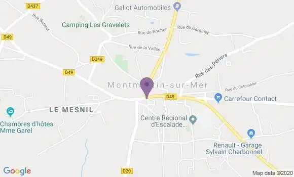 Localisation Montmartin sur Mer - 50590