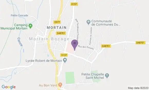 Localisation Mortain - 50140