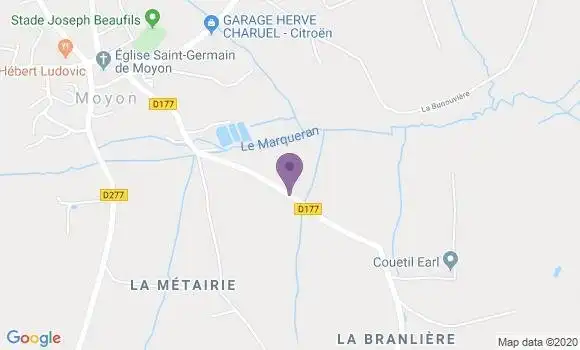 Localisation Moyon Bp - 50860