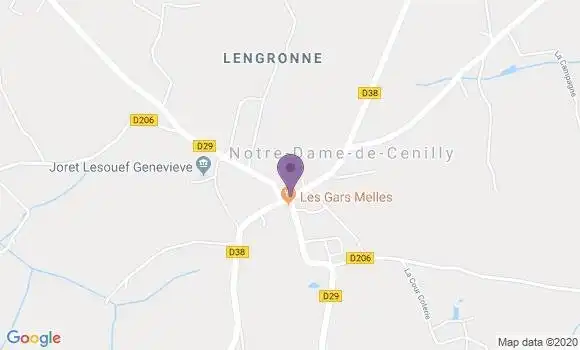 Localisation Notre Dame de Cenilly Ap - 50210