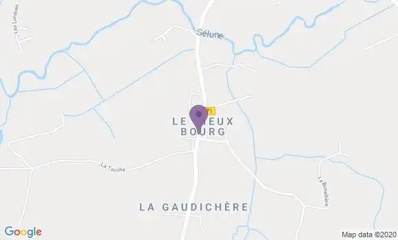 Localisation Notre Dame du Touchet Ap - 50140