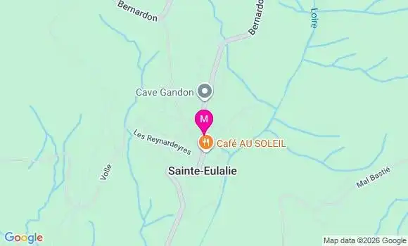 Localisation Sainte Eulalie - 07510
