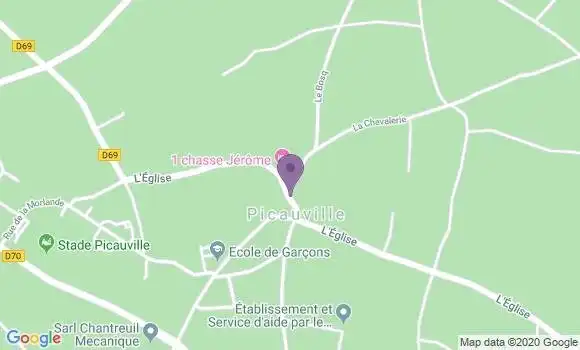 Localisation Picauville Bp - 50360