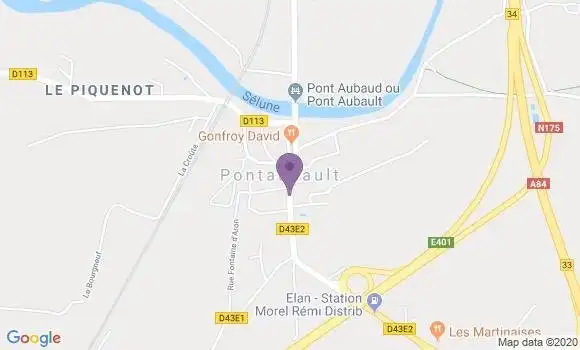 Localisation Pontaubault Ap - 50220