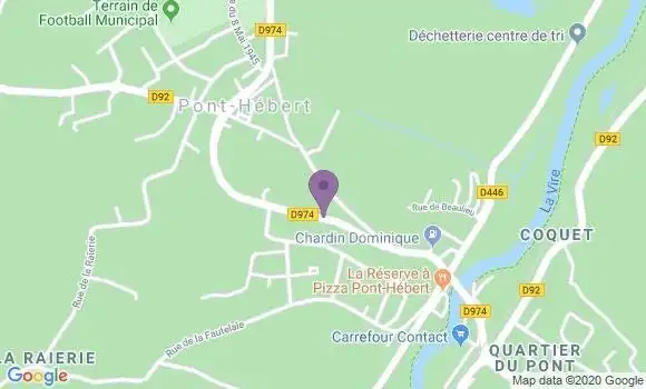 Localisation Pont Hebert Bp - 50880