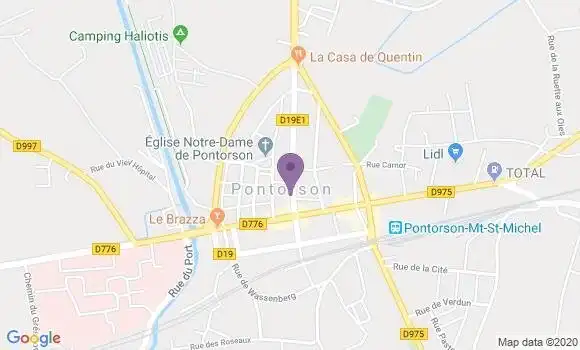 Localisation Pontorson - 50170