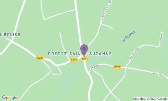 Localisation Pretot Sainte Suzanne Ap - 50250