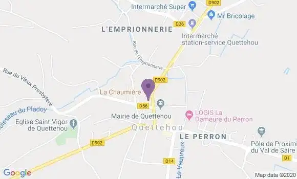 Localisation Quettehou Bp - 50630