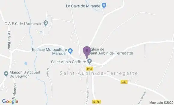 Localisation Saint Aubin de Terregatte Ap - 50240
