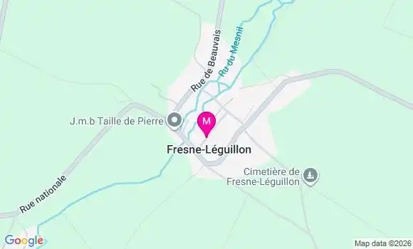 Localisation Fresne Leguillon - 60240