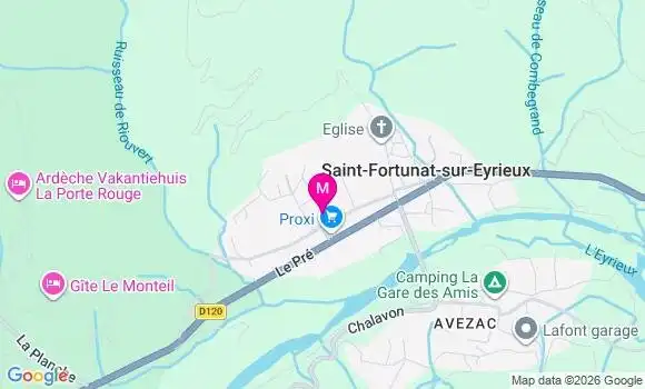 Localisation Saint Fortunat sur Eyrieux - 07360