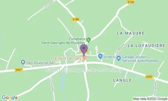 Localisation Saint Georges de Rouelley Ap - 50720