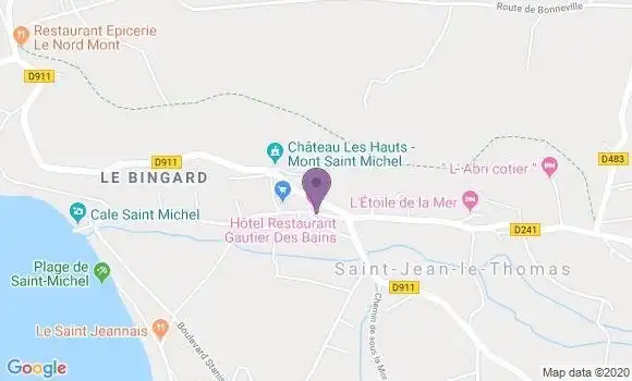 Localisation Saint Jean le Thomas Bp - 50530