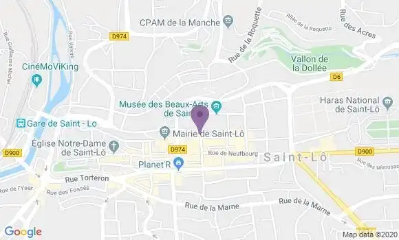 Localisation Saint Lo R P - 50000