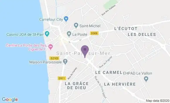 Localisation Saint Pair sur Mer Bp - 50380