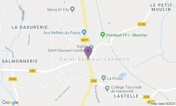 Localisation Saint Sauveur Lendelin Bp - 50490