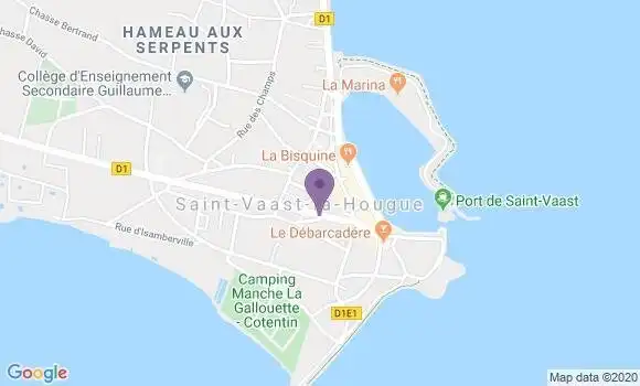 Localisation Saint Vaast la Hougue - 50550