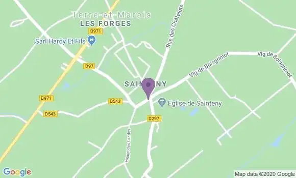 Localisation Sainteny Ap - 50500
