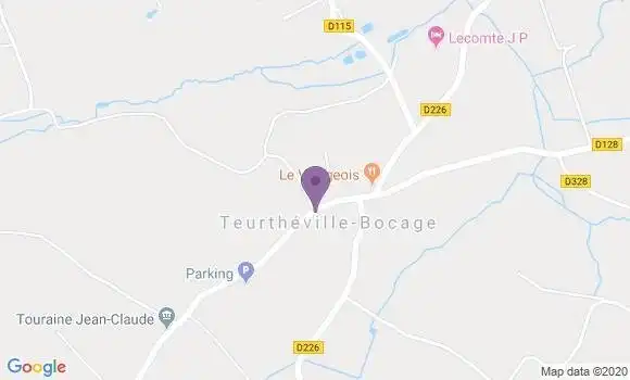 Localisation Teurtheville Bocage Ap - 50630