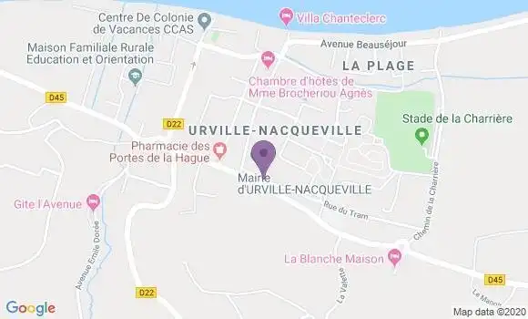 Localisation Urville Nacqueville Bp - 50460