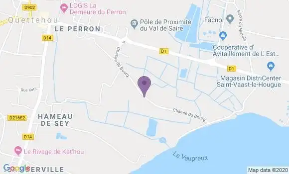 Localisation Le Vast Ap - 50630