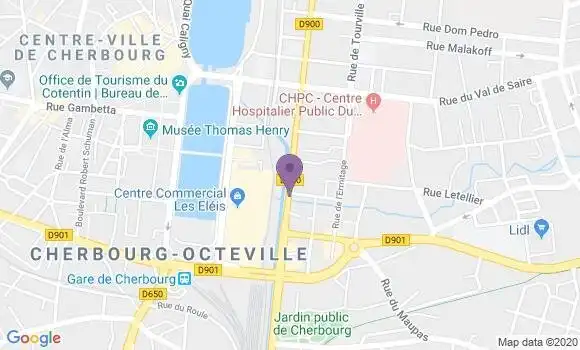 Localisation Cherbourg Val de Saire Bp - 50100