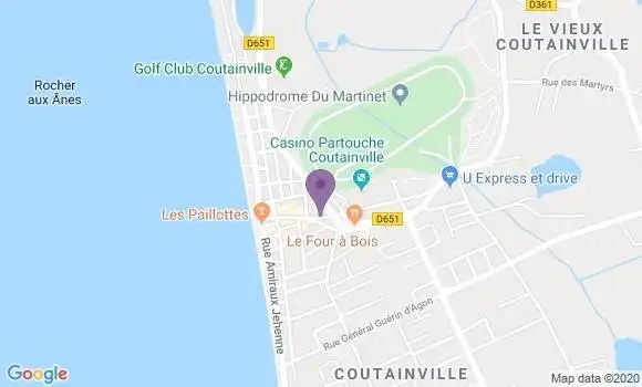 Localisation Agon Coutainville Plage - 50230