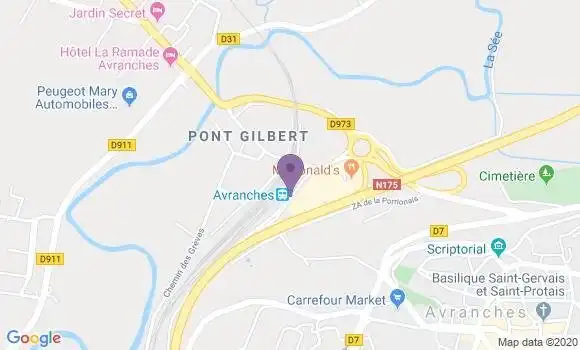 Localisation Avranches B Ap - 50300