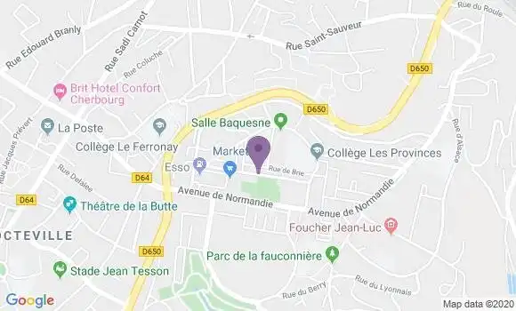 Localisation Octeville les Provinces Bp - 50130