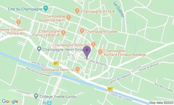 Localisation Ay - 51160