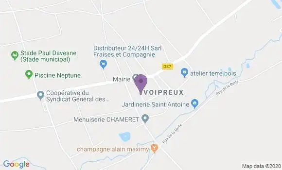 Localisation Bergeres les Vertus Bp - 51130