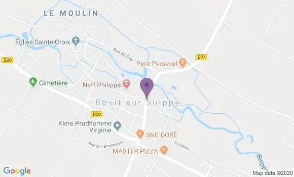 Localisation Boult sur Suippe Ap - 51110