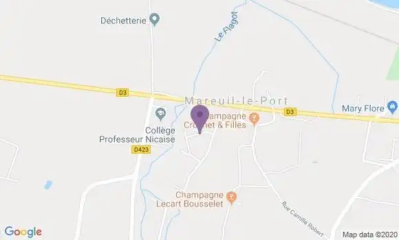 Localisation Chatillon sur Marne Ap - 51700