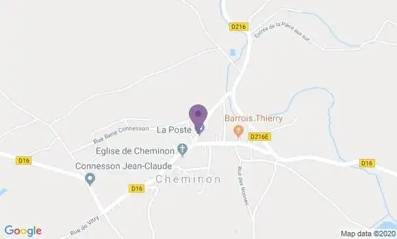 Localisation Cheminon Bp - 51250