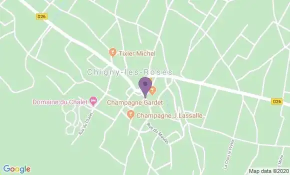 Localisation Chigny les Roses Ap - 51500