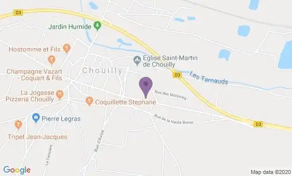 Localisation Chouilly Ap - 51530