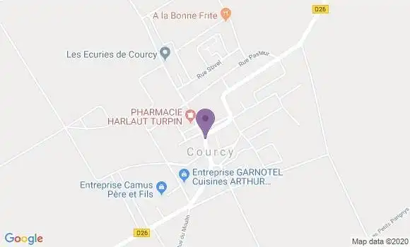 Localisation Courcy Bp - 51220