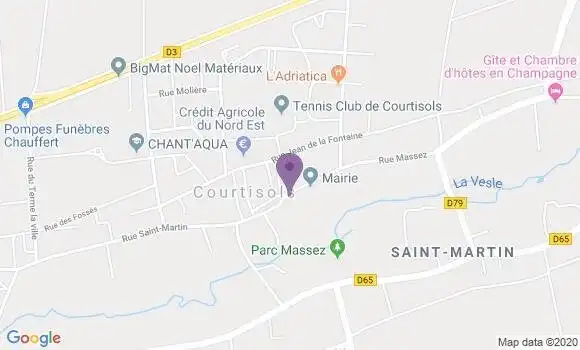Localisation Courtisols Bp - 51460