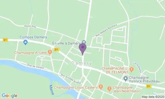 Localisation Damery Bp - 51480