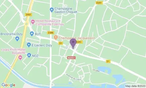 Localisation Dizy Ap - 51530
