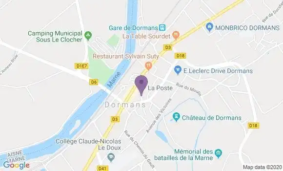 Localisation Dormans - 51700