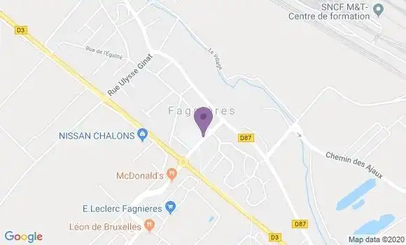 Localisation Fagnieres - 51510