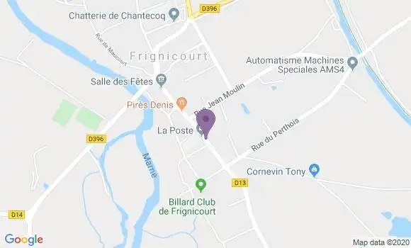 Localisation Frignicourt Bp - 51300