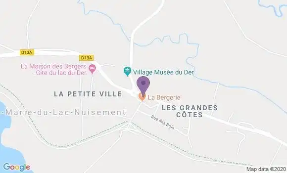 Localisation Sainte Marie du Lac Ap - 51290