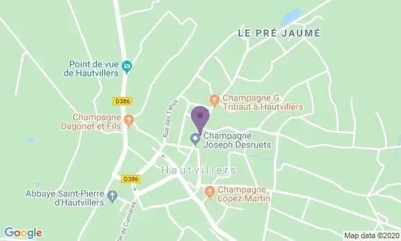 Localisation Hautvillers Bp - 51160